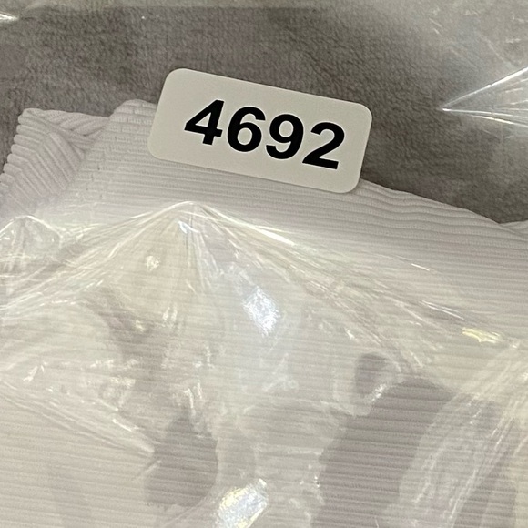 New! Beach Riot Reese White Ribbed One Piece Swimsuit  24692 - Picture 6 of 7